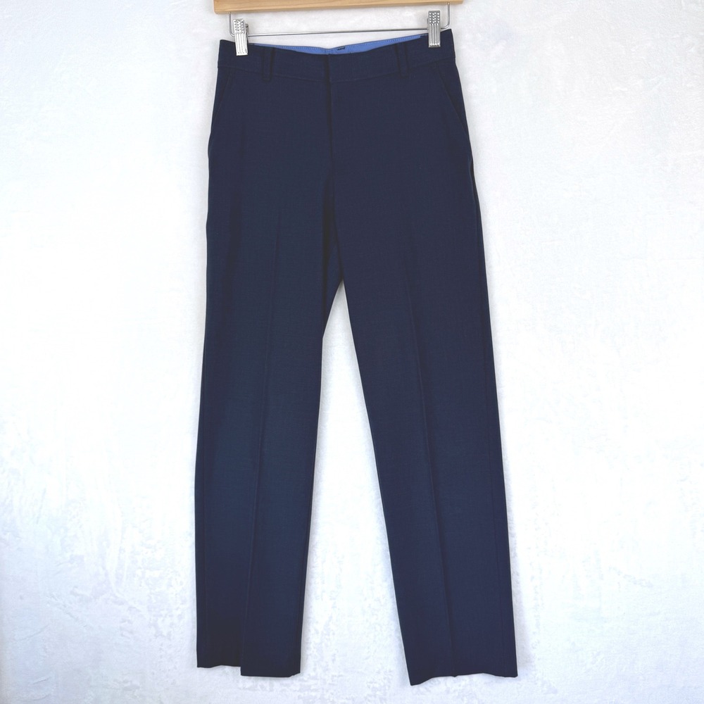 IZOD Boys Dark Blue Dress‎ Pants Size 14 Regular ZB41094 Straight Leg Stretch